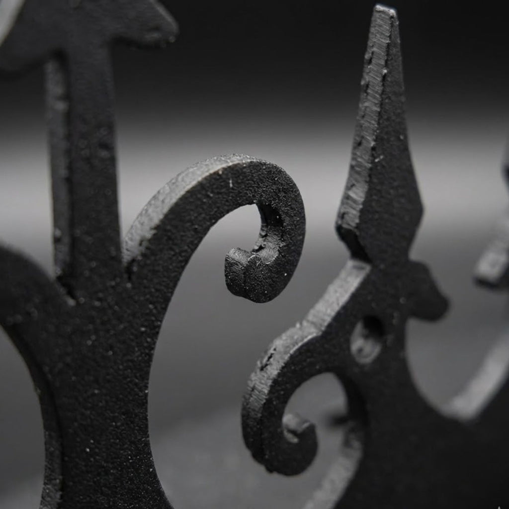 Anti-Climb Steel Fence Spikes – Black | Outdoor Security Fence Spikes